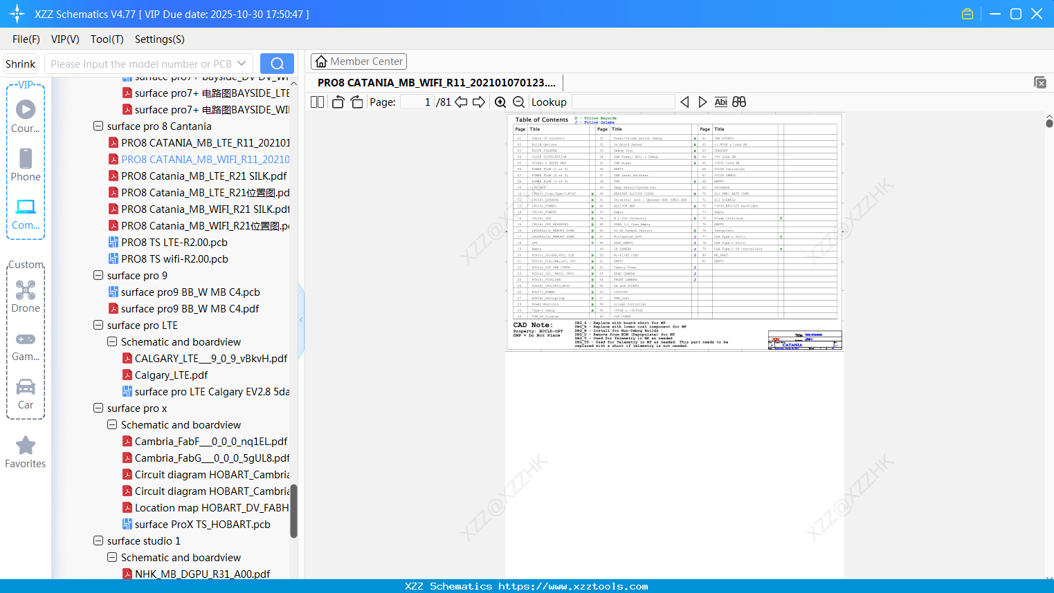 Laptop Surface PRO8 CATANIA_MB_WIFI_R11_202101070123